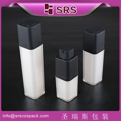 কেনা A051 15ml 30ml 50ml স্কয়ার নতুন স্টাইলের বায়ুহীন কসমেটিক পাম্প বোতল online manufacture
