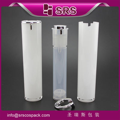 কেনা কসমেটিক এয়ারলেস বোতল, মার্জিত 15ml 30ml 50ml লোশন পাম্প বোতল online manufacture