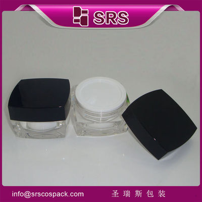 কেনা Shengruisi প্যাকেজিং J050-5ml 10ml 15ml 30ml 50ml 100ml খালি এক্রাইলিক বর্গক্ষেত্র ক্রিম জার online manufacture