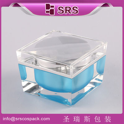 কেনা Shengruisi প্যাকেজিং J055-30G 50G 100G বর্গাকার এক্রাইলিক ক্রিম জার online manufacture