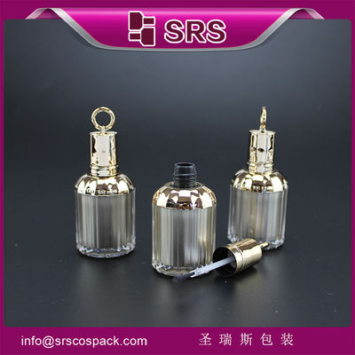 কেনা SRS গরম বিক্রয় খালি 8ml প্লাস্টিকের পাখি খাঁচা আকৃতির নখের জেল বোতল ক্যাপ এবং ব্রাশ সঙ্গে online manufacture