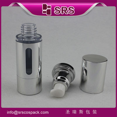কেনা ধাতব সিলভার A027 15ml 30m l50ml বায়ুহীন পাম্প প্লাস্টিকের বোতল online manufacture