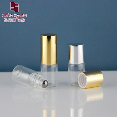 কেনা BLP-2ML রোলার বল প্যাকেজিং ভ্রমণ আকার অপরিহার্য তেল স্বচ্ছ গ্লাস বোতল উপর রোল কোন ফুটো online manufacture