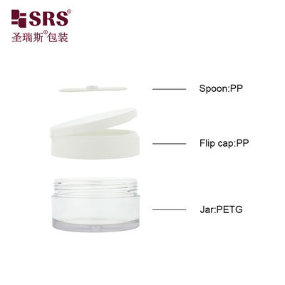 কেনা PETG003 খালি সাদা ইনজেকশন কাস্টম রঙ 100g 120g 150g 200g 250g ফ্লিপ ক্যাপ প্লাস্টিকের জার বিনামূল্যে নমুনা সহ স্টক রঙের সাথে online manufacture
