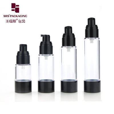 কেনা ক্লাসিক কসমেটিক প্যাকেজিং 15ml 30ml 40ml 50ml 80ml 100ml 120ml এএস প্লাস্টিকের বায়ুহীন পাম্প বোতল online manufacture