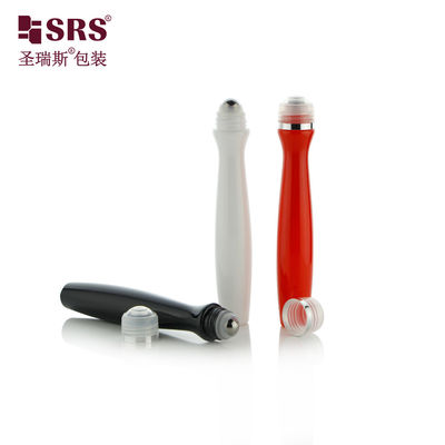 কেনা SRS8447-15ML খালি কাস্টম রঙ প্লাস্টিক রোলার ইস্পাত বল চোখের জন্য জেল রেডিয়ান আকৃতি অনন্য নকশা PETG উপাদান আবেদনকারী online manufacture