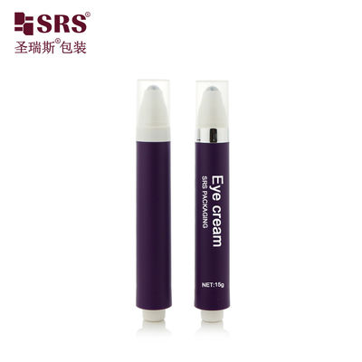 কেনা AY 10ML 15ML প্লাস্টিকের প্রেস বোতাম ডিজাইন বায়ুহীন রোলার ম্যাসেজ বোতল online manufacture