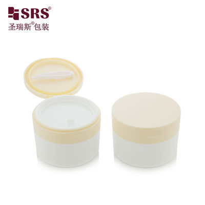 কেনা SRS1 120g 150g কাস্টম লাইট উষ্ণ সাদা পিপি পিসিআর পুনর্ব্যবহৃত শরীর স্ক্রাব ক্রিম জার পাত্রে পাত্রে online manufacture