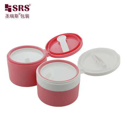 কেনা SRS1 120g 150g ডাবল ওয়াল বিলাসবহুল পাইকারি প্লাস্টিকের জার সঙ্গে চামচ চুম্বক প্যাকেজিং ধারক কাস্টমাইজেশন online manufacture