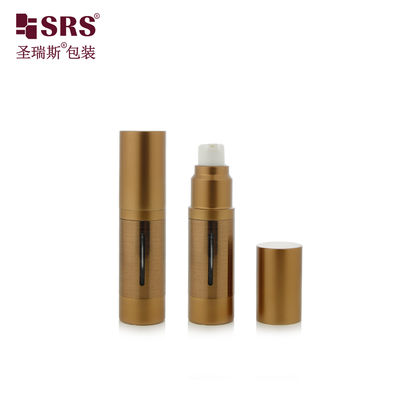 কেনা A022B 15ML 30ML 50ML প্লাস্টিকের বায়ুহীন পাম্প লোশন বোতল কসমেটিক সিরাম জন্য অ্যালুমিনিয়াম ক্যাপ বিলাসবহুল প্যাকেজিং online manufacture
