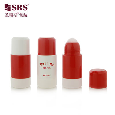 কেনা RPPE 50ml 75ml RPPE প্রতিস্থাপনযোগ্য প্লাস্টিকের রোলারবল ধারক দৈনিক ডিওডোর্যান্ট জেল এবং শরীরের সিরাম ব্যবহারের জন্য আদর্শ online manufacture