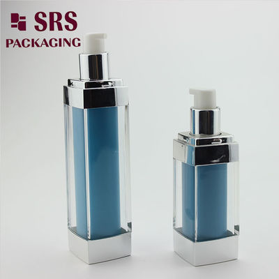 কেনা Shengruisi প্যাকেজিং L052-30ml 50ml 80ml 120ml এক্রাইলিক বর্গাকার প্রসাধনী লোশন বোতল online manufacture