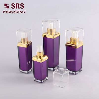 কেনা Shengruisi প্যাকেজিং L054-15ml 30ml 50ml 100ml বিলাসবহুল স্কয়ার প্লাস্টিক লোশন পাম্প বোতল online manufacture