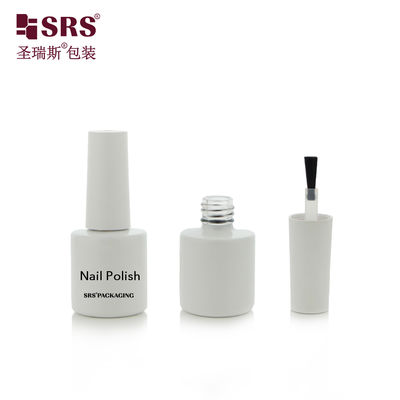 কেনা DH-9A 8ML White Painted Glass Round Bottle With Brush For Nail Polish Remover Gel online manufacture