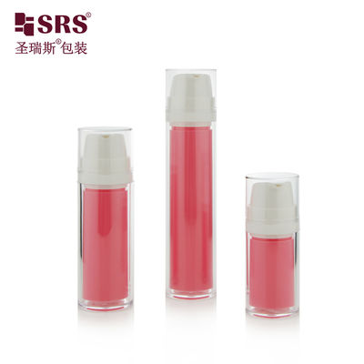 কেনা SRSA404 15ml 30ml 50ml Double Wall Clear AS Plastic Cosmetic Lotion Foundation Bottle Customized online manufacture