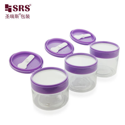 কেনা PET007 200g 250g 300g Injection Color Plastic PET Cream Jar With Flip Cap Tweezer Spoon online manufacture