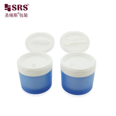 কেনা SRS1 120g 150g Luxury Empty Toner Pads Plastic Double Wall PP PCR Jar With Flip Cap Tweezer and Spoon online manufacture