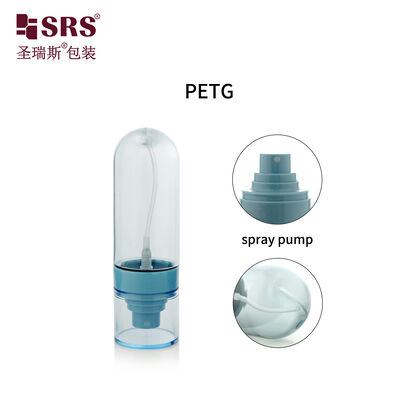 কেনা PETG02 30ml 50ml 60ml 80ml 100ml খালি কাস্টম সেমি-স্বচ্ছ রঙিন নীল PETG স্প্রে পাম্প বোতল ত্বকের যত্ন টোনার জন্য online manufacture