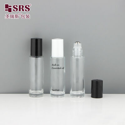 কেনা BLPM-15ML SRS ঘন দেয়াল বিলাসবহুল স্বচ্ছ অ্যাম্বার রঙের গ্লাস রোল অন বোতল জন্য সুগন্ধি অপরিহার্য তেল online manufacture