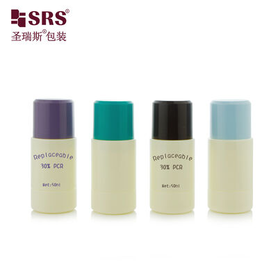 কেনা পাইকারি কাস্টম লোগো 50ml/70ml প্রতিস্থাপনযোগ্য রোল অন বোতল ডিওডোর্যান্ট এবং প্রয়োজনীয় তেলের জন্য খালি রোলারবল প্যাকেজিং online manufacture