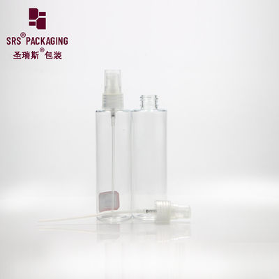 কেনা 100ml স্বচ্ছ প্লাস্টিক সমতল কাঁধ কাস্টম সংকোচন স্প্রে পাম্প বৃত্তাকার পোষা প্রাণী বোতল online manufacture