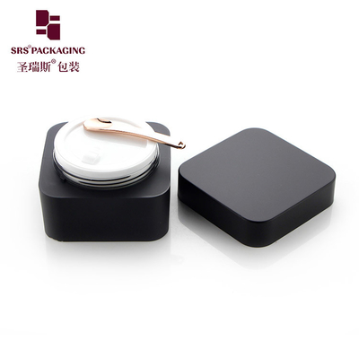 উচ্চ গ্রেড কসমেটিক প্যাকেজিং 5g 15g 50g স্কয়ার এক্রাইলিক প্লাস্টিকের পাত্রে ইউভি জেল ক্রিম জার 30g