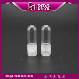 SRS poluar খালি 3ml গ্লাসের প্রয়োজনীয় তেল প্যাকেজিং, নমুনা প্লাস্টিকের ক্যাপ সহ বোতল রোল অন
