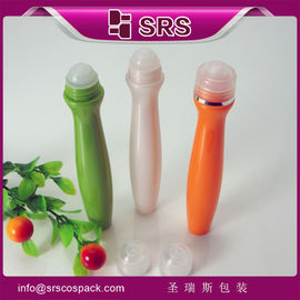 উচ্চ মানের SRS8447-15ml বিশেষ আকৃতির রোল বোতল চোখের ক্রিমের জন্য ধাতব বল সহ