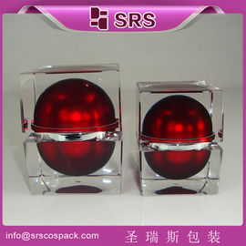 Shengruisi প্যাকেজিং J059-30G 50G বর্গাকার এক্রাইলিক ক্রিম জার