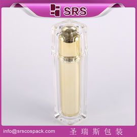 Shengruisi প্যাকেজিং L054-15ml 30ml 50ml 100ml বিলাসবহুল স্কয়ার প্লাস্টিক লোশন পাম্প বোতল