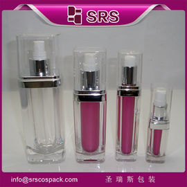 SRS চীন উত্পাদন এক্রাইলিক কসমেটিক 15ml 30ml 60ml 120ml প্লাস্টিকের লোশন বোতল ঢাকনা সহ