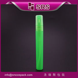 SRS পাইকারি প্রকৃতির রঙ বৃত্তাকার 10ML প্লাস্টিকের সুগন্ধি পাম্প স্প্রেয়ার সঙ্গে ছোট পাত্রে