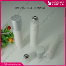ধাতব বল এবং অ্যালুমিনিয়াম ক্যাপ সহ বোতলে RPA-30ml রোল,স্কিন কেয়ার ক্রিম প্লাস্টিকের বোতল