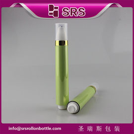 AY-15ml ধাতব রঙের বায়ুহীন প্লাস্টিক বোতল উপর রোল পেশাদারী প্রস্তুতকারকের