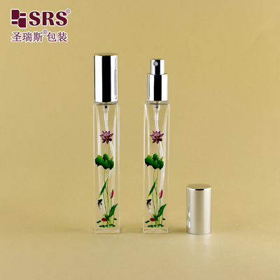 GSB2-10ML স্কয়ার বিলাসবহুল উচ্চ শেষ পুরু নীচে পরিষ্কার স্বচ্ছ গ্লাস বোতল স্প্রেয়ার সুগন্ধি জন্য সূক্ষ্ম মিস্ট