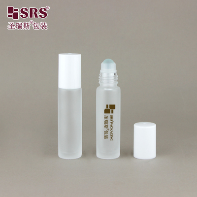 BLPM-10ML ম্যাট ফিনিশ ক্লিয়ার ফ্রিজড গ্লাস রোলার বল বোতল পারফিউম জন্য অপরিহার্য তেল নখ যত্ন তেল প্যাকেজিং কোন ফুটো পাইকারি