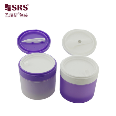 SRS1 120g 150g পিপি পিসিআর পুনর্ব্যবহারযোগ্য পরিবেশ বান্ধব প্লাস্টিকের হেয়ার জেল বডি ক্রিম জার কন্টেইনার প্যাকেজিং পিন্টজার সহ
