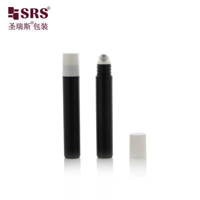 RPP-8ml কালো ফ্রস্টড ইনজেকশন কাস্টমাইজেশন রোলার বোতল ম্যাসেজ চোখের জেল প্লাস্টিক ইনজেকশন অ্যাপ্লিকেটর প্যাকেজিং