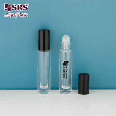 GB1-5ML মিনি মিষ্টি উচ্চ শেষ ঘন নীচে স্বচ্ছ স্বচ্ছ রোল বোতল জন্য অপরিহার্য তেল সুগন্ধি বৃত্তাকার আবেদনকারী
