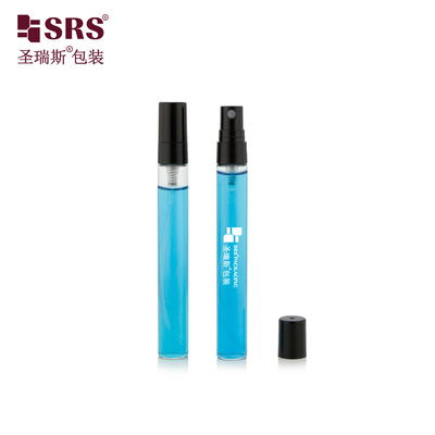 BLPP-10ML 14 মিমি DIA সূক্ষ্ম কুয়াশা পকেট আকার স্বচ্ছ টিউব গ্লাস বোতল কালো প্লাস্টিক স্প্রে পাম্প সঙ্গে সুগন্ধি জন্য