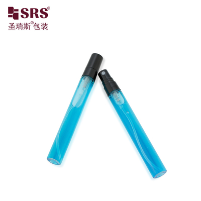 BLPP-10ML পকেট সাইজ মিনি মিষ্টি লম্বা ডিজাইন ক্লিয়ার ট্রান্সপারেন্ট গ্লাস টিউব স্প্রে পাম্প বোতল পারফিউমের জন্য