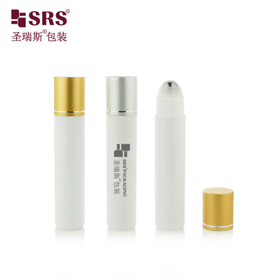 RPA-35ML ম্যাট ফিনিশড হোয়াইট ইনজেকশন পিপি পিসিআর পুনর্ব্যবহৃত পরিবেশ বান্ধব রোলার স্টিল বল ম্যাসেজ সিরাম চুলের জন্য সিরাম বোতল