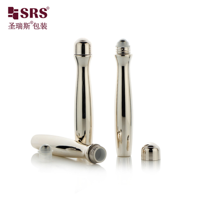 SRS8447-15ML কসমেটিক রিফ্রেশ তরল স্বচ্ছ পেটজি রোল অন বোতল স্টিলের বল সহ ত্বকের যত্নের পণ্য