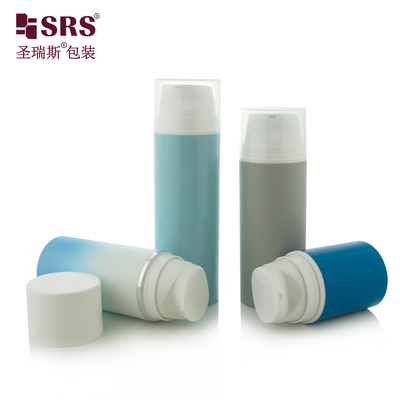 PA601 30ml,50ml,80ml,100ml,120ml,150ml,200ml খালি স্ন্যাপ অন স্টাইল ভ্যাকুয়াম একক প্রাচীর ইনজেকশন রঙ ফাউন্ডেশন লোশন বায়ুহীন পাম্প প্লাস্টিক পিপি পিসিআর বোতল