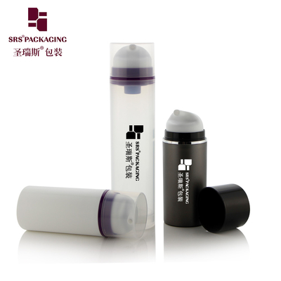 PA602 30ml 50ml 80ml 100ml 120ml 150ml 200ml পিপি প্রাকৃতিক পরিষ্কার চকচকে পৃষ্ঠতল ম্যাট সমাপ্তি উপলব্ধ বায়ুহীন লোশন বোতল কোনও ফুটো নেই