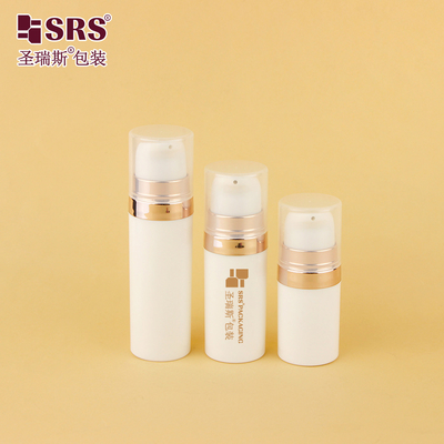 A028 5ml 10ml 15ml 20ml খালি গোলাকার পিপি পুনর্ব্যবহৃত উপাদান পকেট ফেসিয়াল জেল বায়ুহীন পাম্প বোতল নমুনা ইনজেকশন রঙ কাস্টমাইজেশন