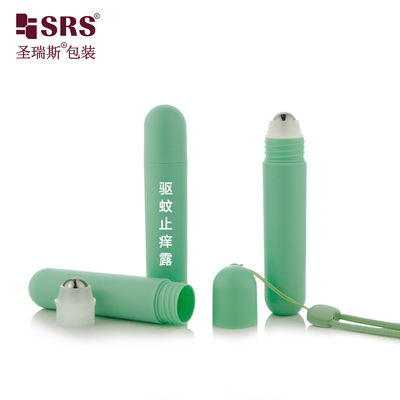 RPPG 25ml পিলের আকৃতি খালি পিসিআর প্লাস্টিক রোল-অন ডিওডোর্যান্ট জেল অ্যান্টি-ট্রান্সপির্যান্ট অ্যান্টি-ইটচ তরল বোতল ব্যাগ ল্যানিয়ার্ড সহ প্যাকেজিং