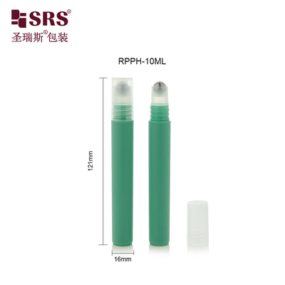 RPPH-10ML ((C) অ্যান্টিপারস্পির্যান্ট তরল প্লাস্টিক খালি কাস্টম ইনজেকশন রঙ সবুজ ইস্পাত বল পিপি ক্যাপ সহ কোনও ফুটো নেই
