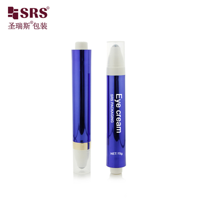 AY 10ML 15ML পুনর্ব্যবহারযোগ্য প্লাস্টিক পাম্প ডিসপেনসিং ডিজাইন রোলার বল ডার্ক সার্কেল হ্রাসকারী চোখের ক্রিম জন্য বোতল দিয়ে সজ্জিত