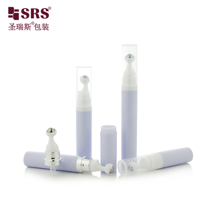 A0035 7.5ml 10ml 15ml ভ্রমণ-বন্ধুত্বপূর্ণ পিপি এয়ারলেস রোল বোতল চোখের ক্রিম প্রেস রোল ডিজাইন